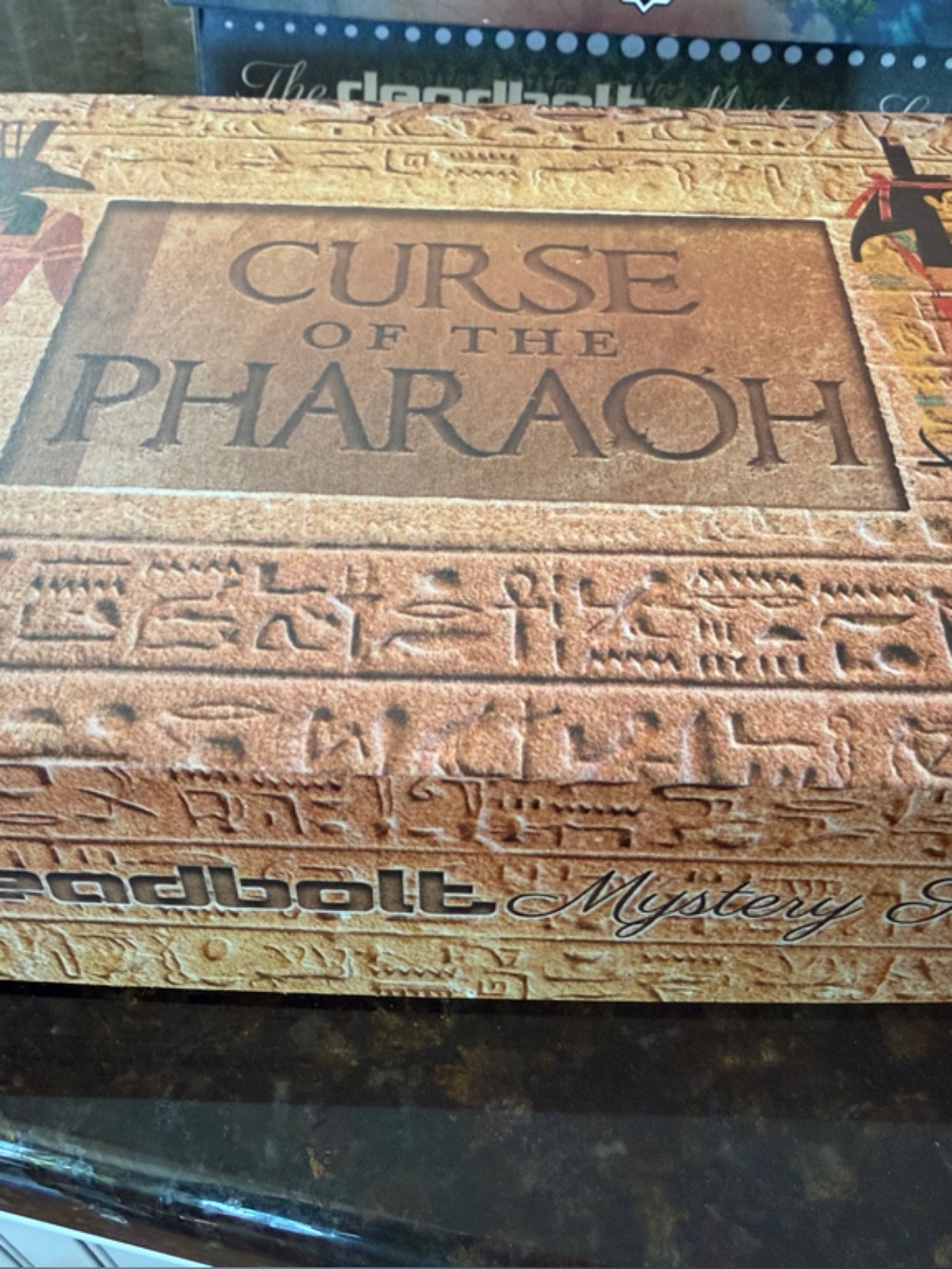 Curse of the Pharaoh Board Game - Desert Tan & Red Box